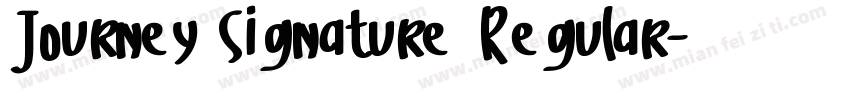 Journey Signature Regular字体转换